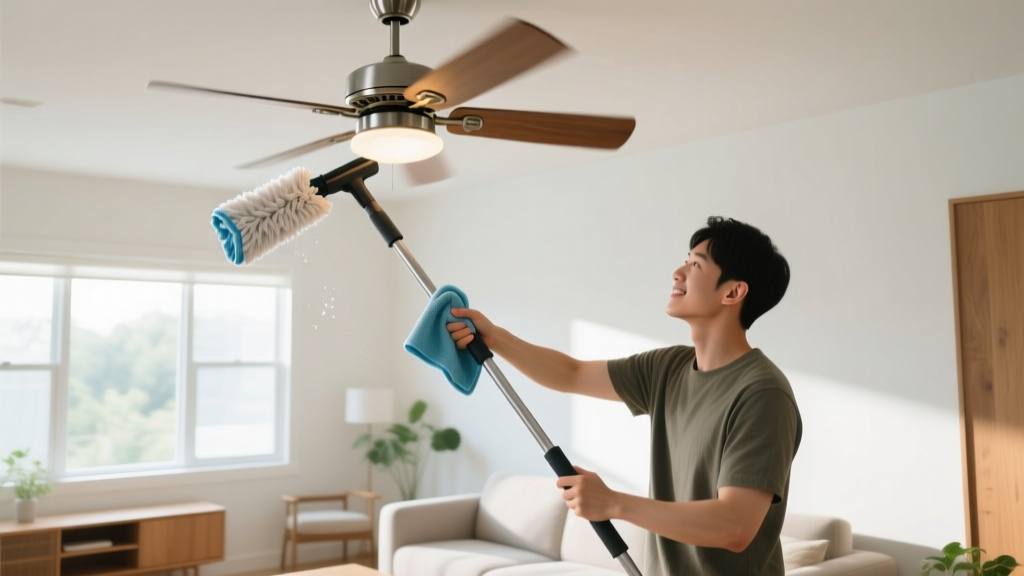 Tested: How to Clean Ceiling Fan Without Vinegar Fast