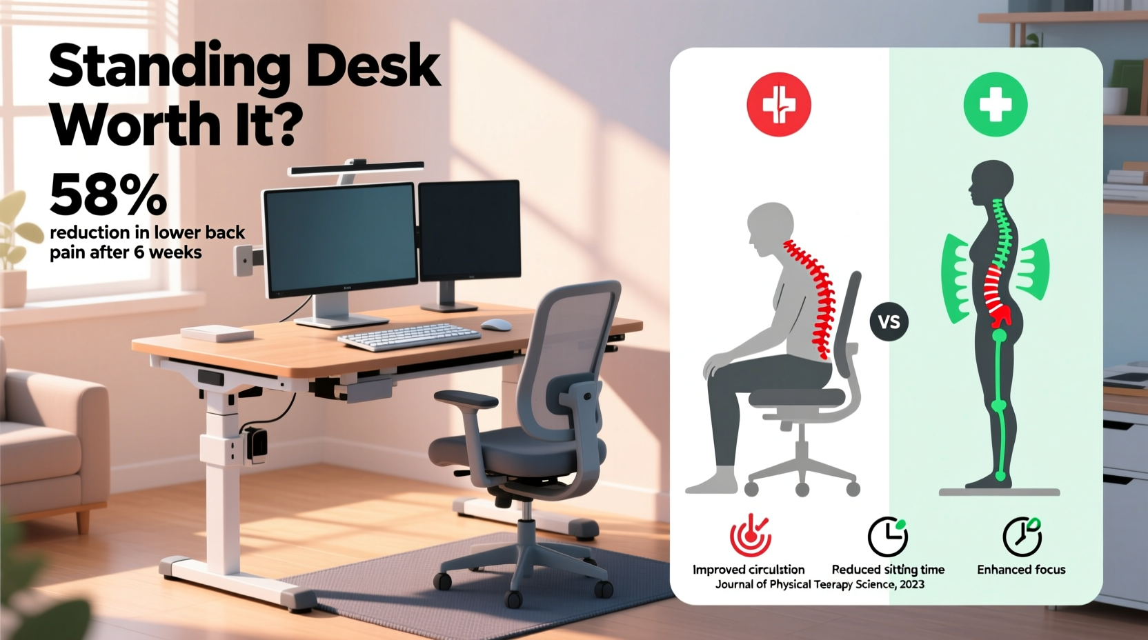 is standing desk worth it for remote workers with back problems