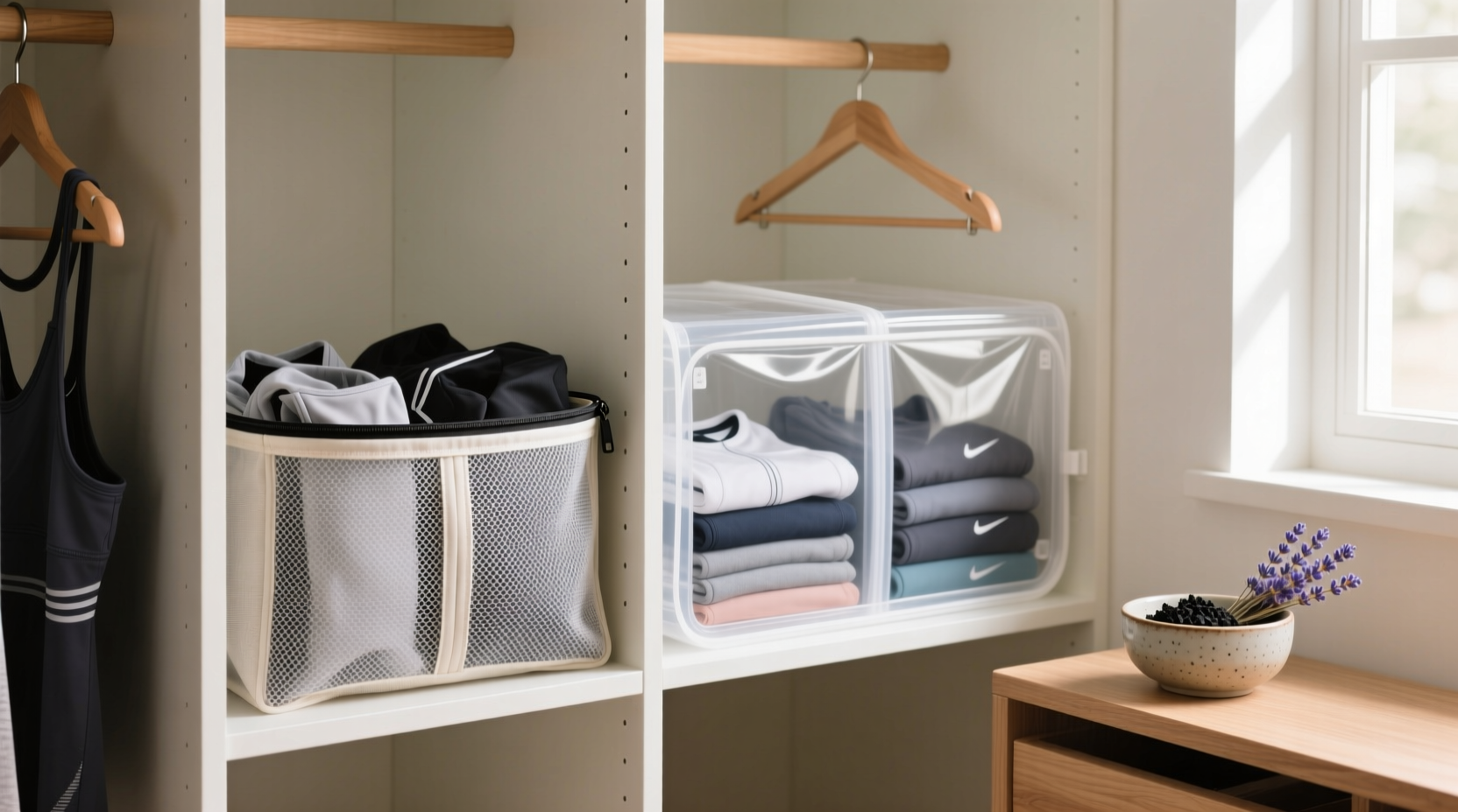 closet organization tips stop gym odor migration