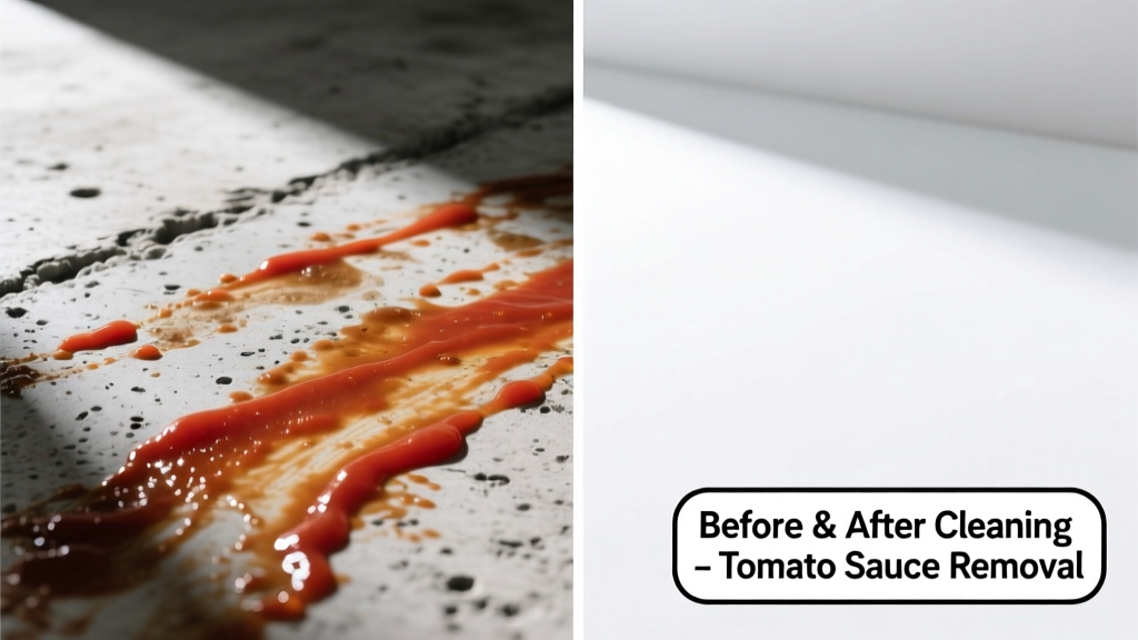 How to Remove Tomato Sauce from Concrete Surfaces