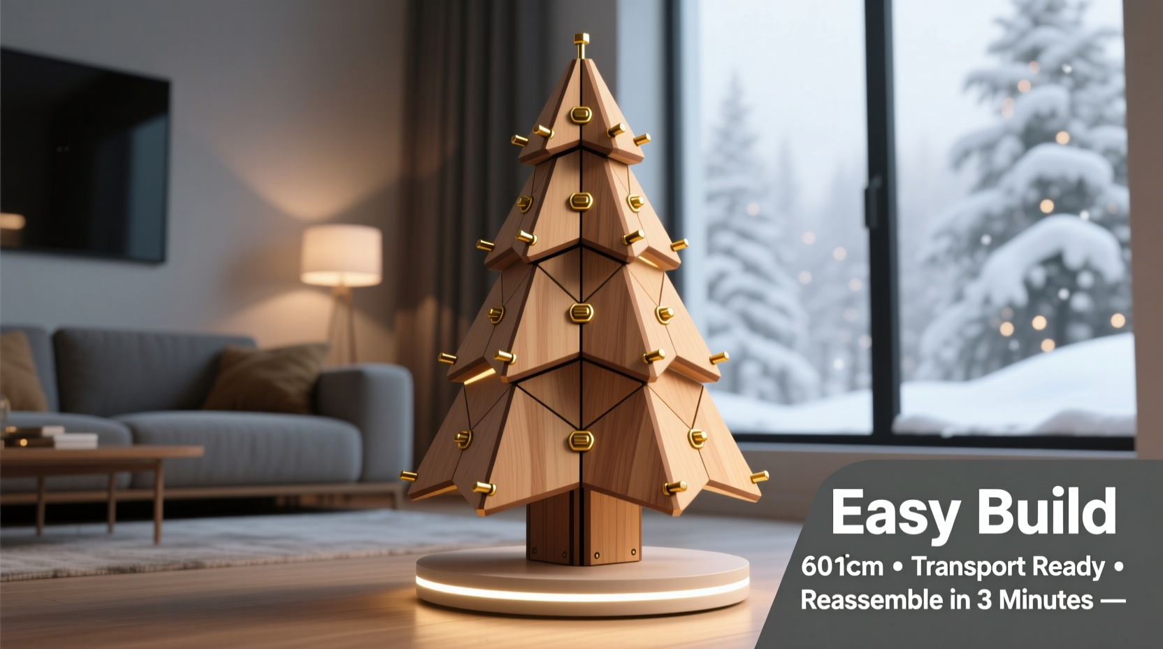 how to build a modular christmas tree for easy transport and reassembly