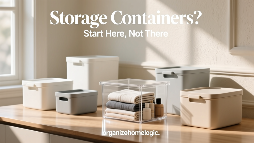 Storage Containers? Start Here, Not There