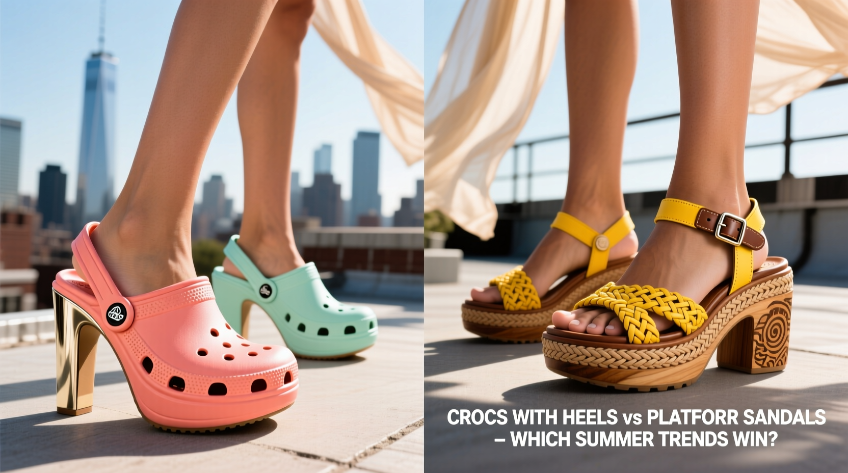 crocs with heels vs platform sandals which trend is more wearable this summer