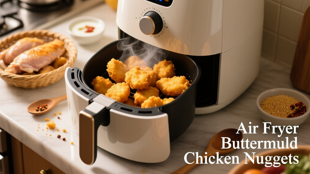 Air Fryer Buttermilk Chicken Nuggets (Crispy & Juicy!)