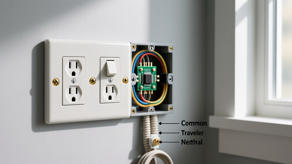 How to Wire a 3 Way Switch and Outlet for Switched Receptacles