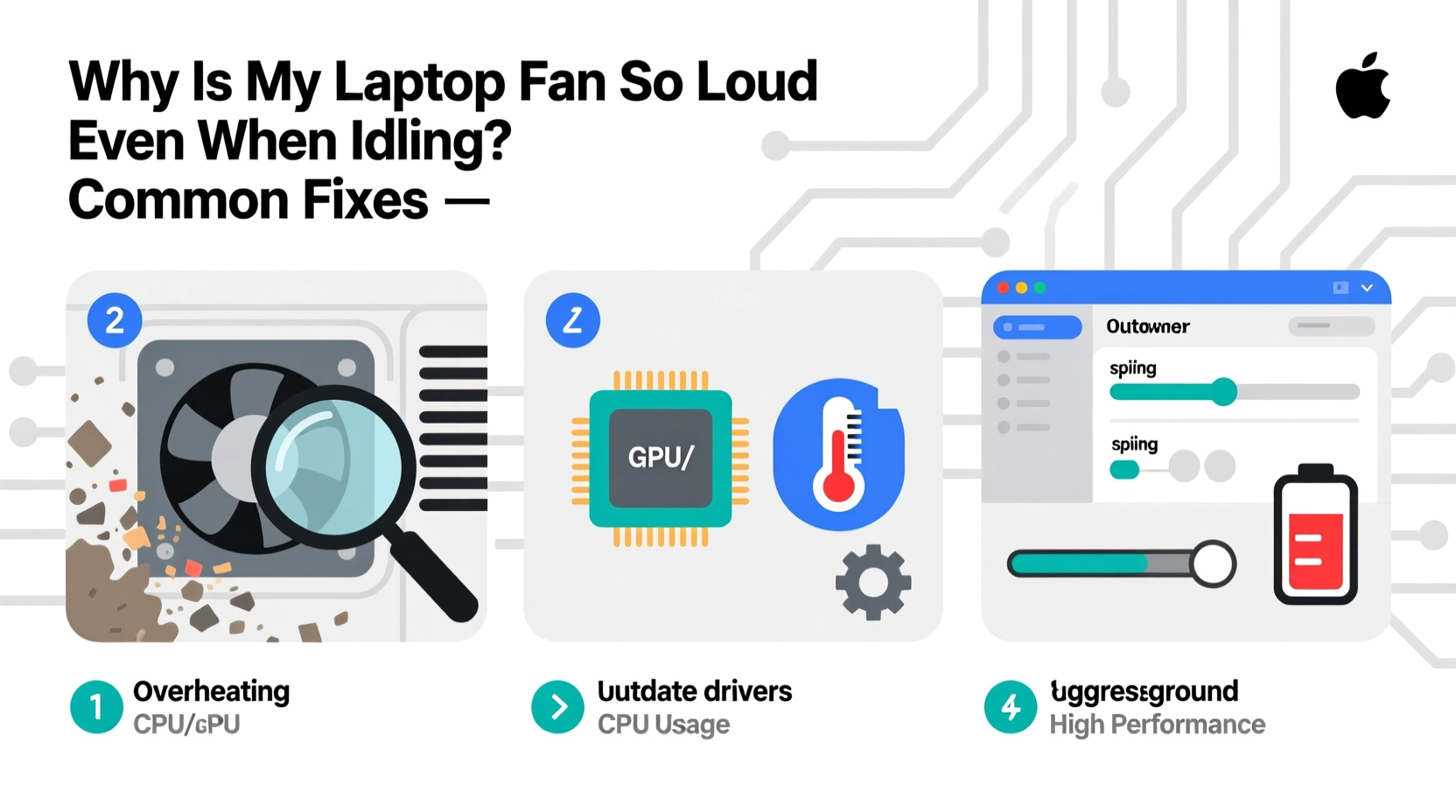 why is my laptop fan so loud even when idling common fixes