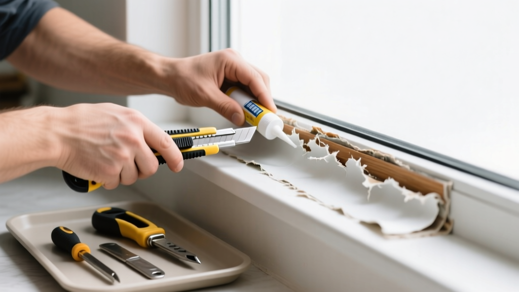 Fix Worn Kitchen Window Weatherstripping Fast