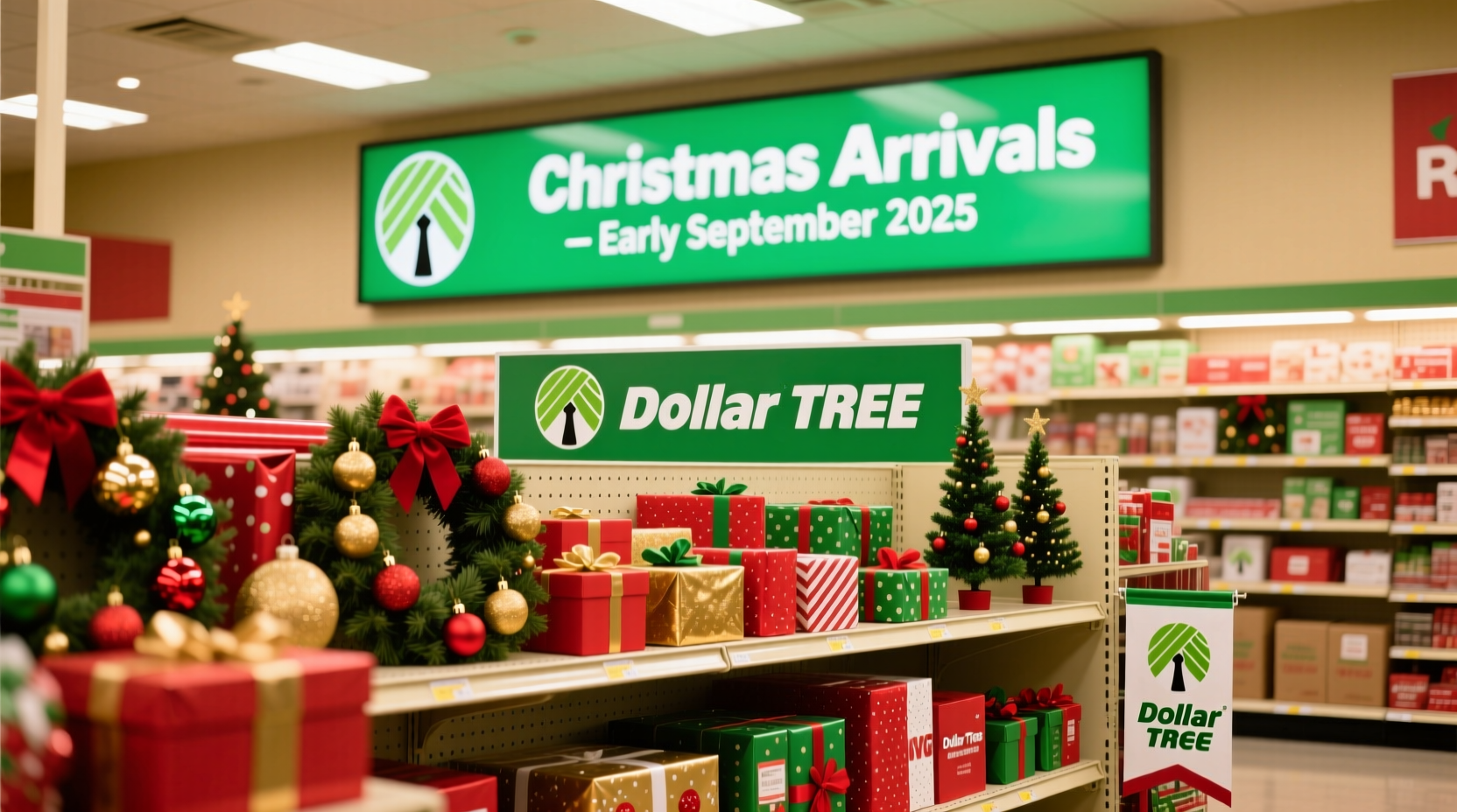 when does dollar tree put out christmas stuff 2024
