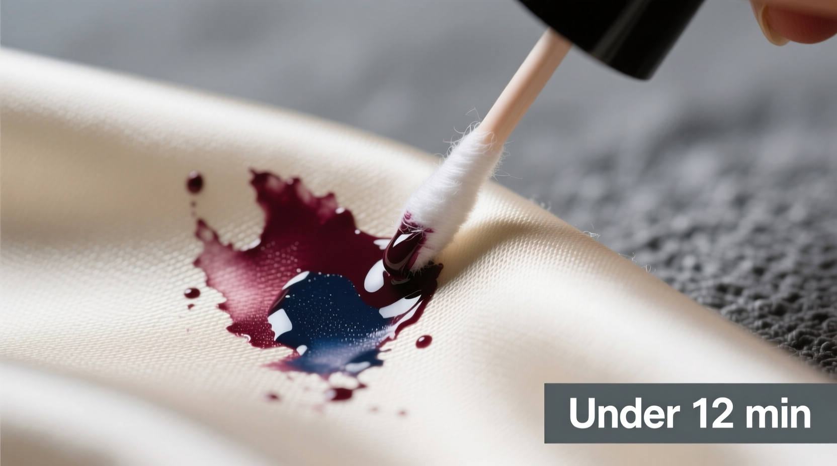 how to remove nail polish from satin pillowcase