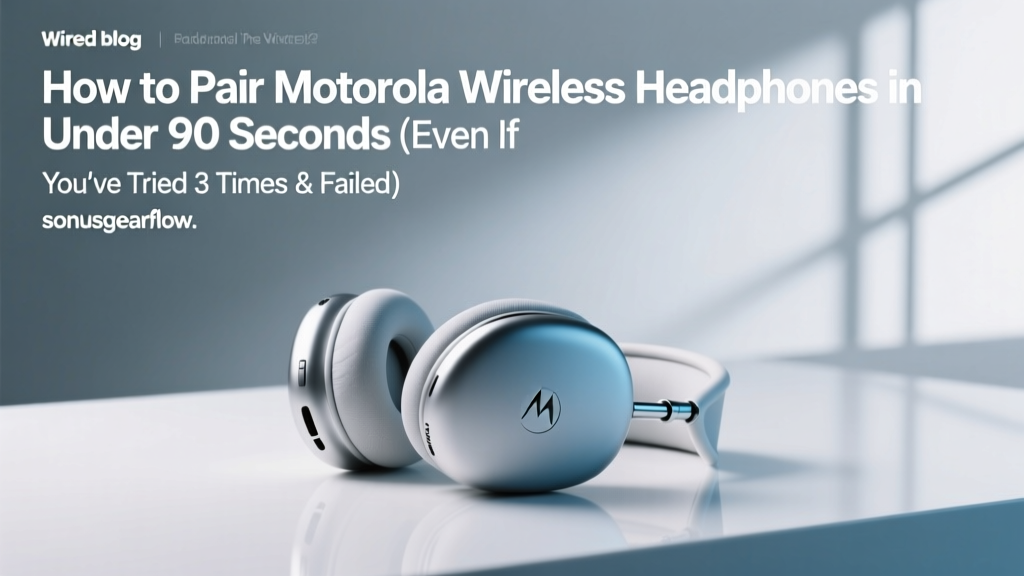 How to Pair Motorola Wireless Headphones (2026)