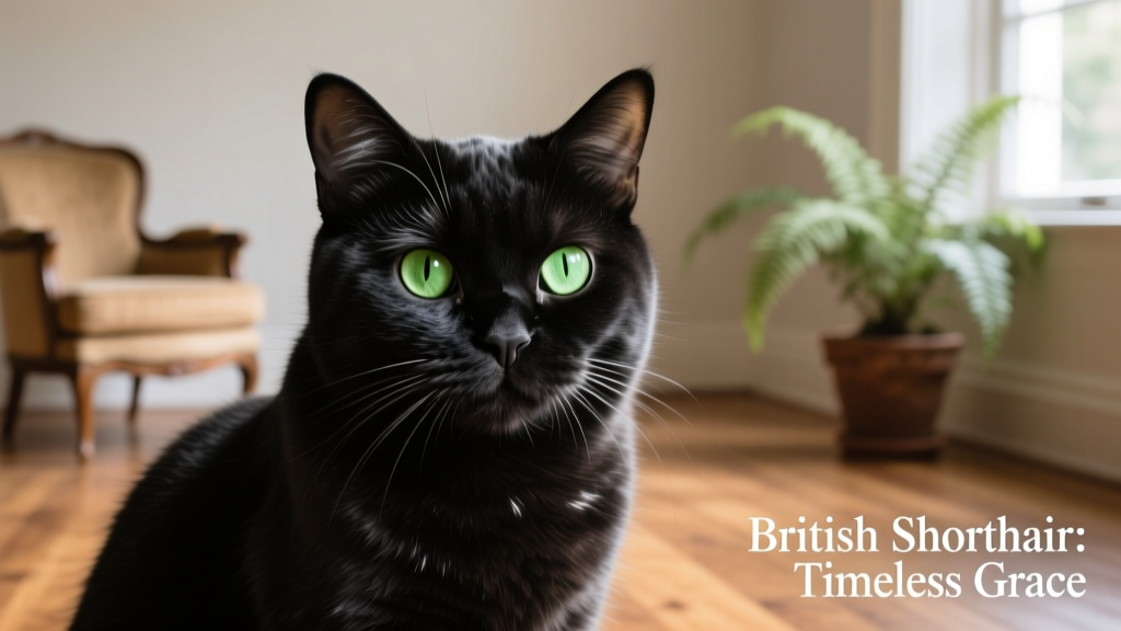 Portrait of British Shorthaired Cat