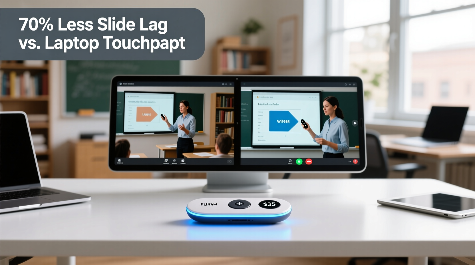 Budget Wireless Clickers for Hybrid Teaching