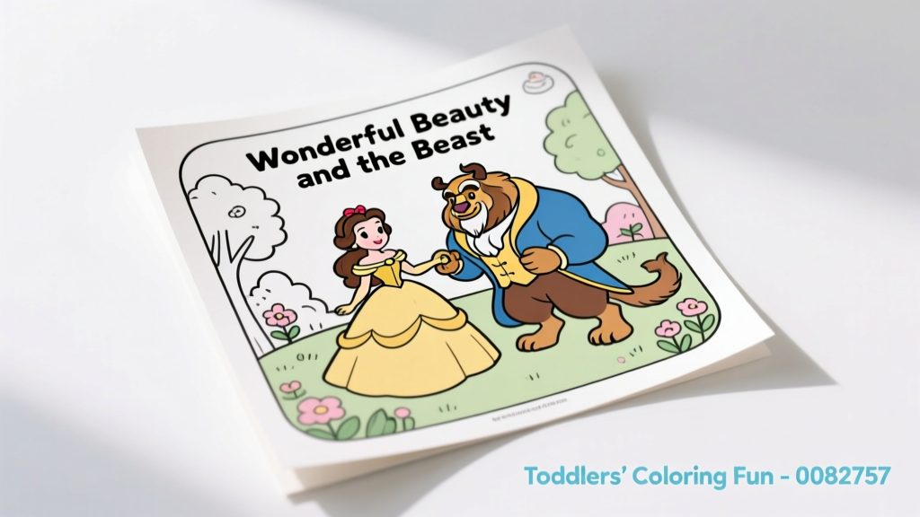 Wonderful Beauty and the Beast Coloring Pages for Your Toddler: Safety-First Creative Play at Ages 2–4