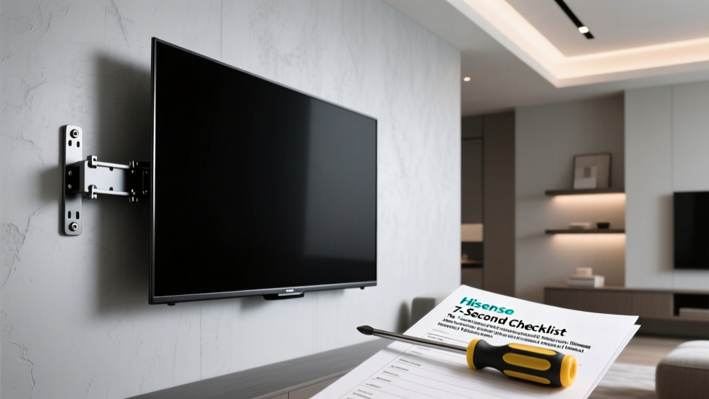Hisense 55 Inch Tv Wall Mount: The 7-Second Checklist That Prevents Wall Damage, Tilting Failures, and $200 Mistakes (Tested on 12 Models)
