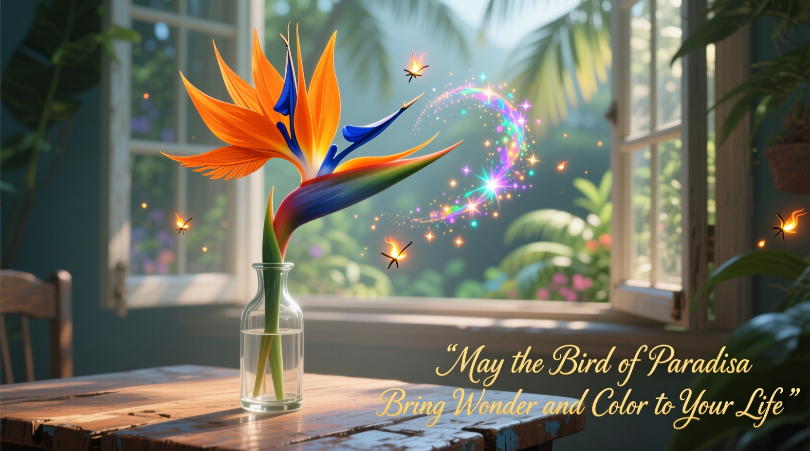 may the bird of paradise