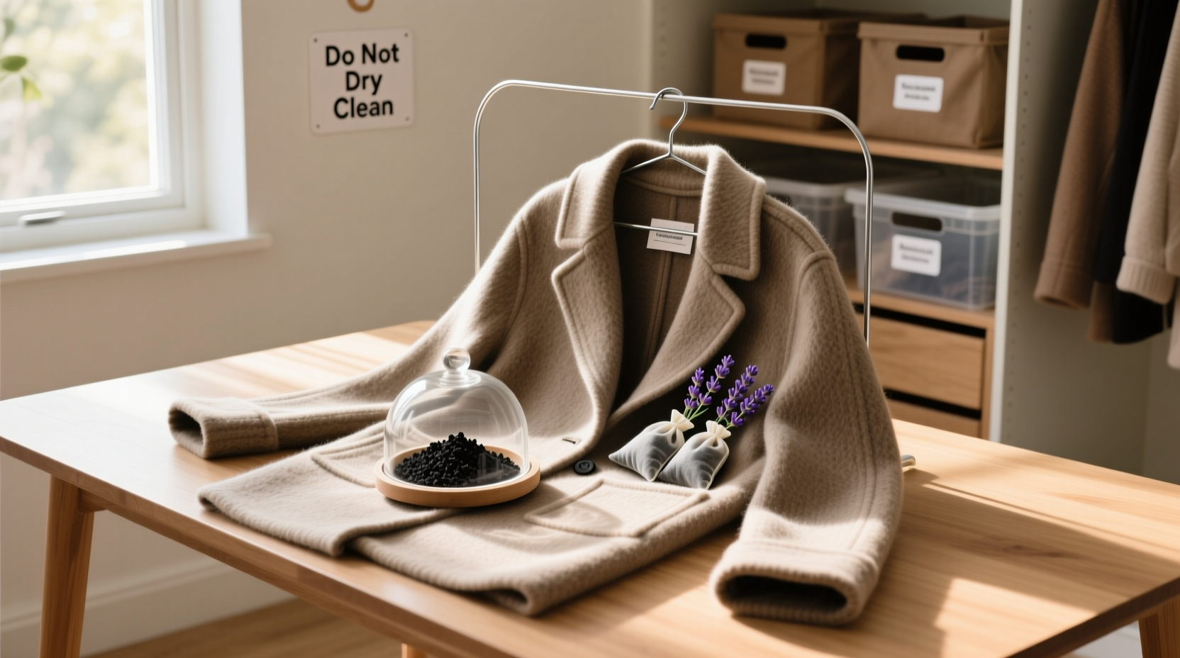 how to remove mothball odor from wool coats