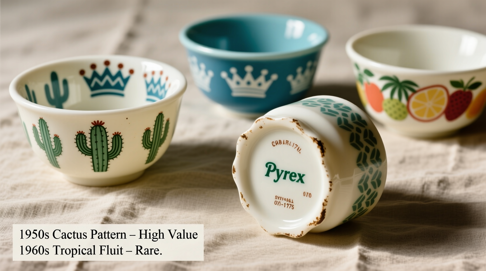 how to identify vintage pyrex patterns and spot valuable finds