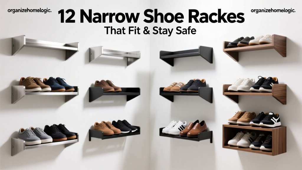 12 Narrow Shoe Racks That Fit & Stay Safe