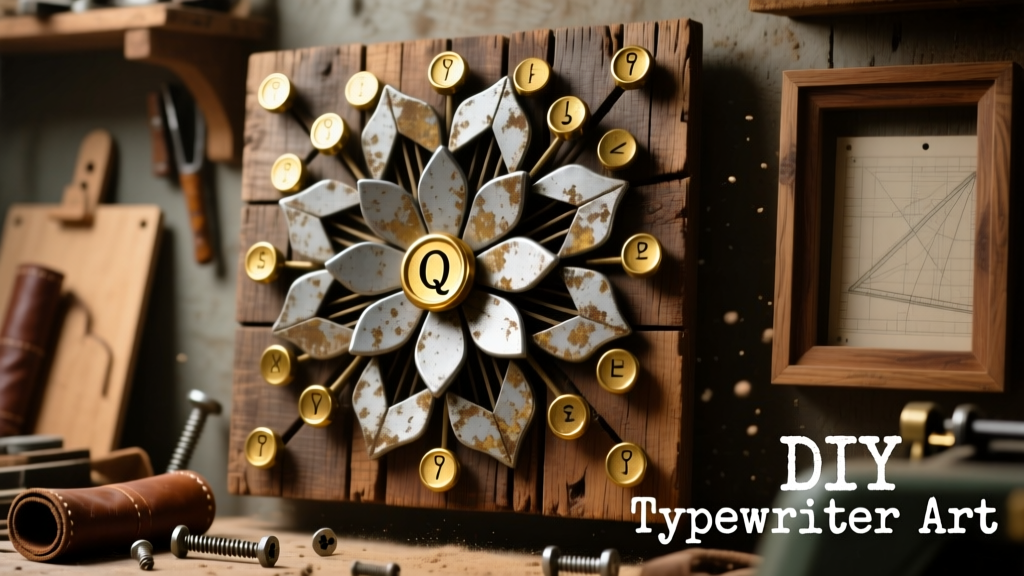 DIY Typewriter Decor: Upcycle Vintage Keys into Wall Art