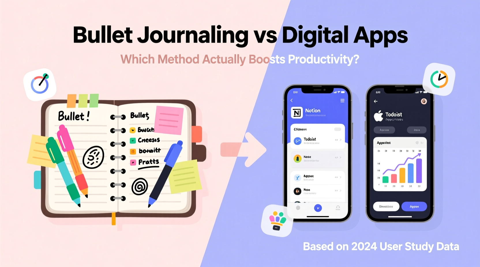 bullet journaling vs digital apps which method actually boosts productivity