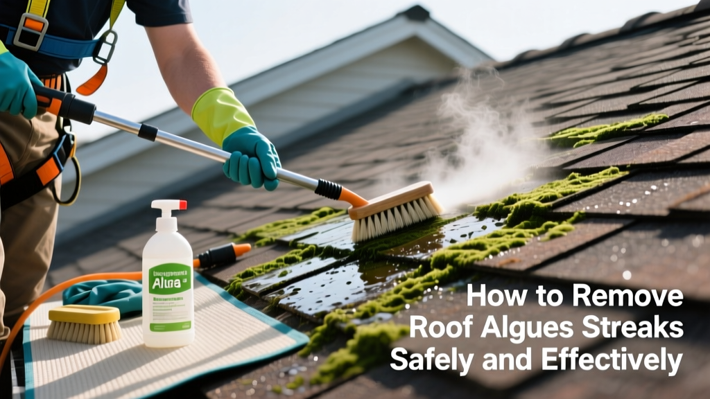How to Remove Roof Algae Streaks Safely and Effectively