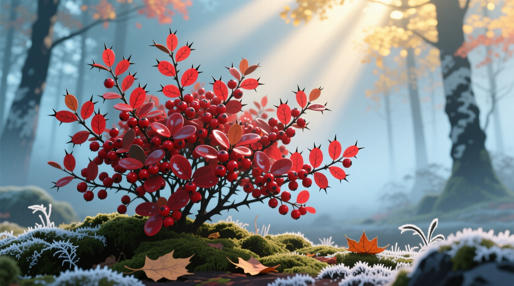 japanese barberry shrubs