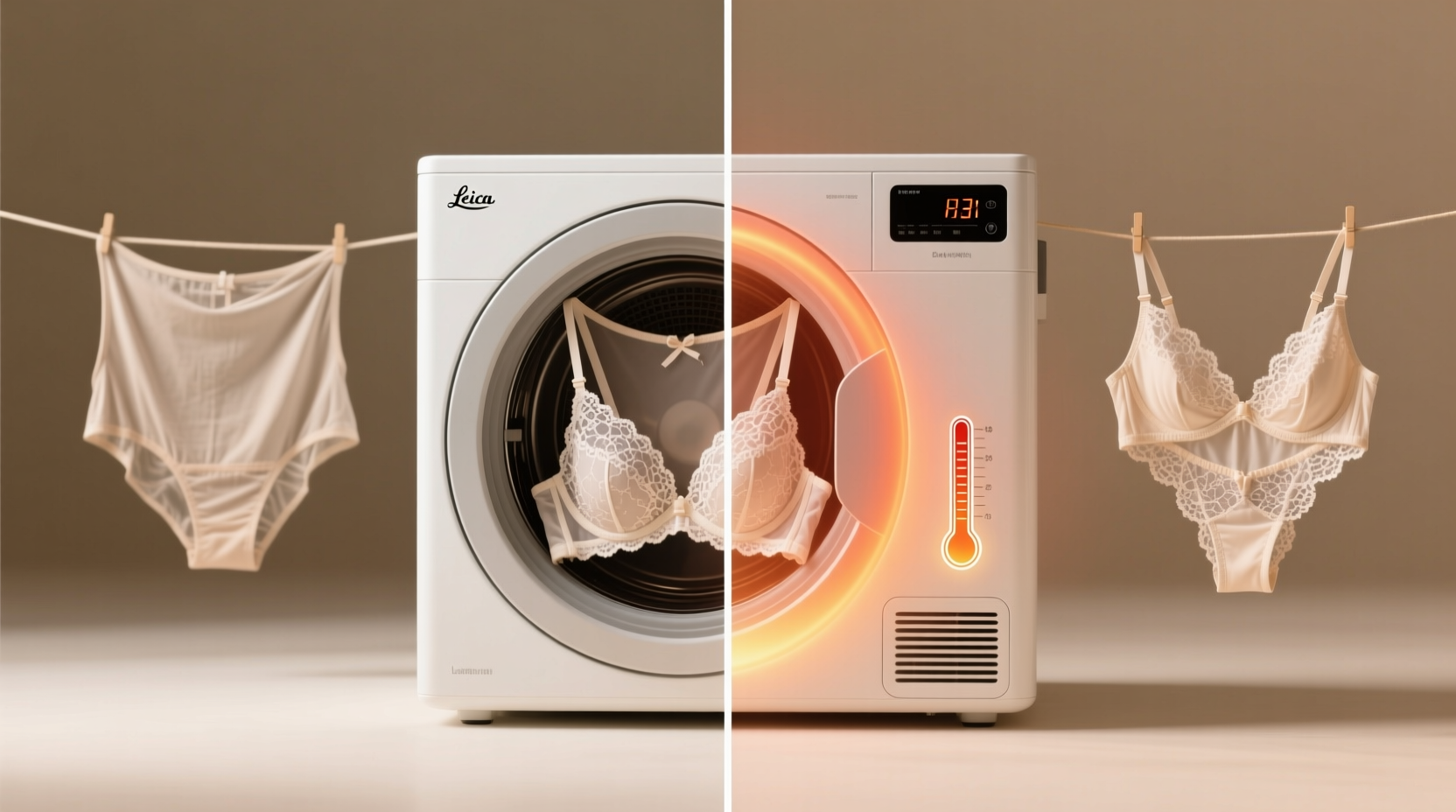 heat pump vs air dryer for lingerie elasticity