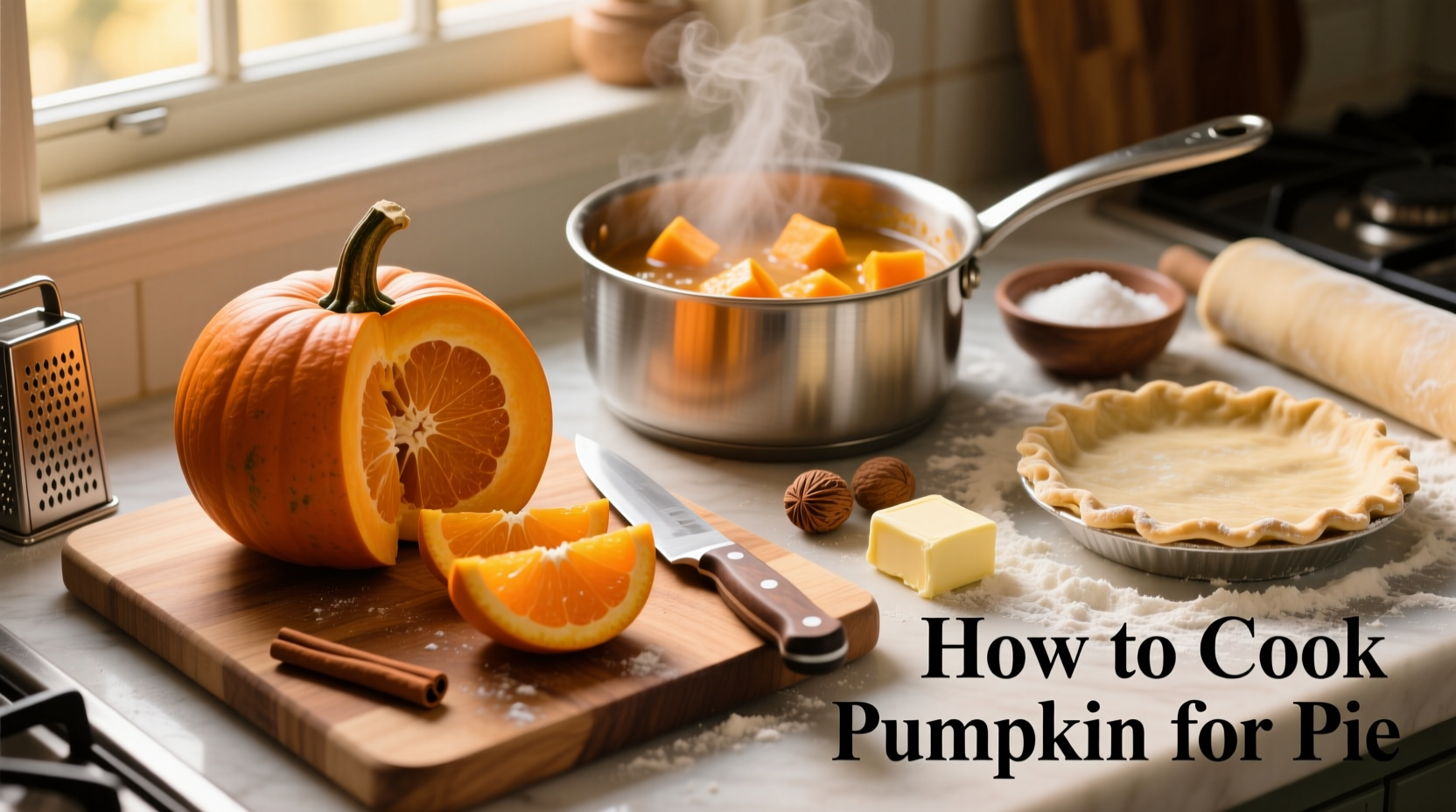 how to cook pumpkin for pie