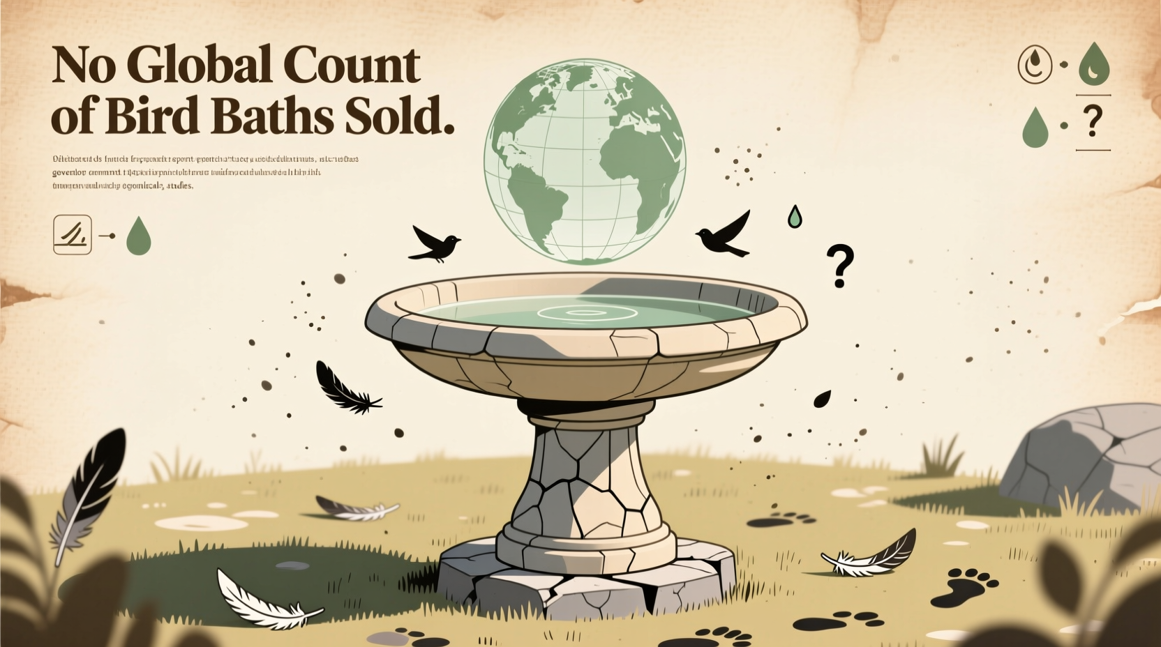 how many bird baths have been sold worldwide