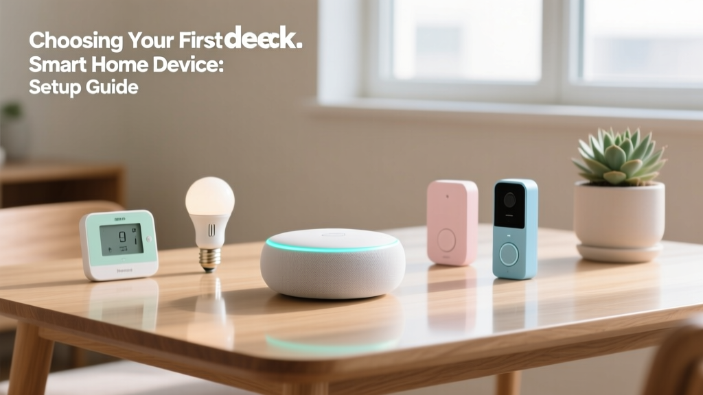 Choosing Your First Smart Home Device: Setup Guide