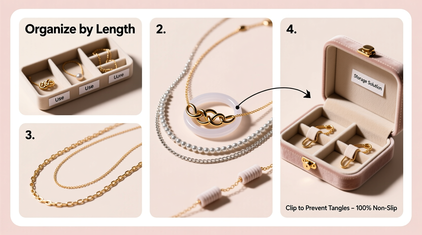 how to layer necklaces without tangling them into a metal knot nightmare