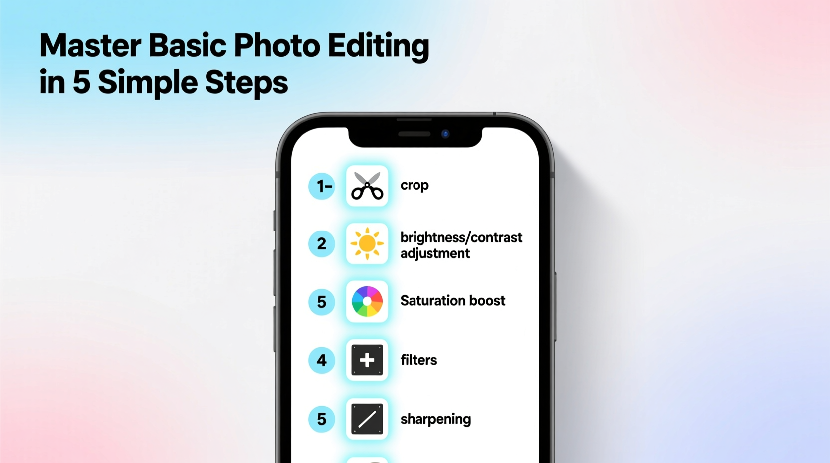 step by step guide to mastering basic photo editing on your phone
