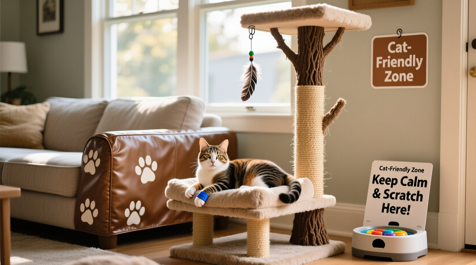best ways to keep your cat from scratching the couch legally and humanely