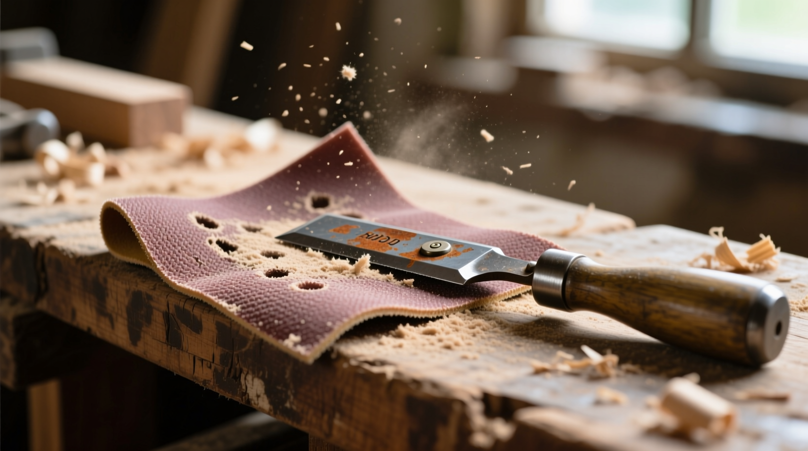 clean and extend the life of sandpaper with an old tenn