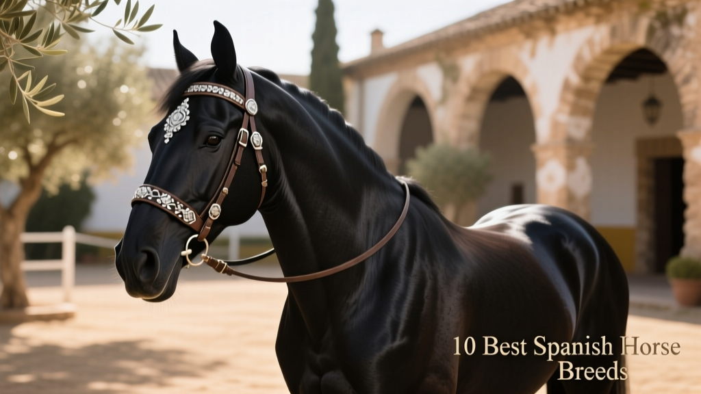 Bay Paso Fino wearing a traditional headstall, standing alert and poised