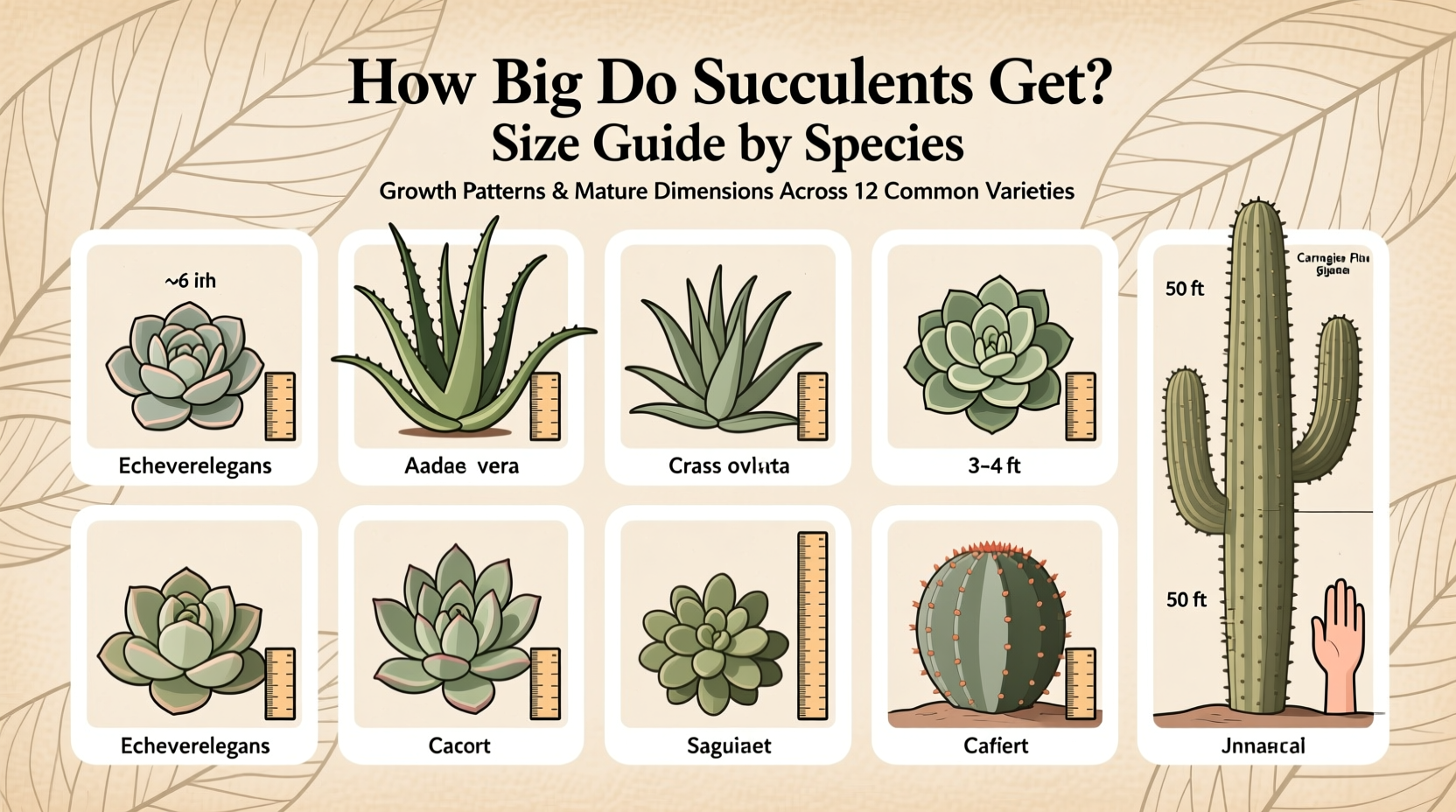 Succulent Sizes: Complete Growth Guide | TheHomeSprouts