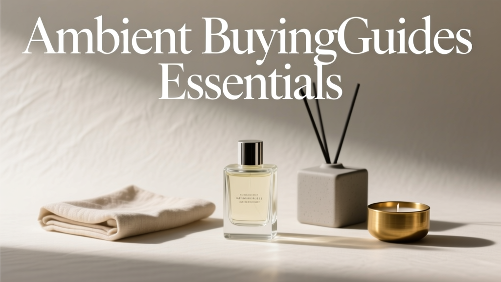 Ambient Buying Guides Essentials: Practical, Data-Driven Selection Criteria for Everyday Home Environments