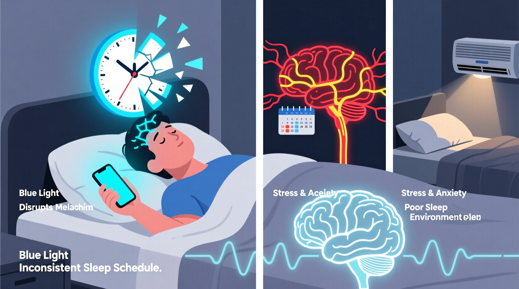why do i wake up tired after 8 hours causes of poor sleep quality explained