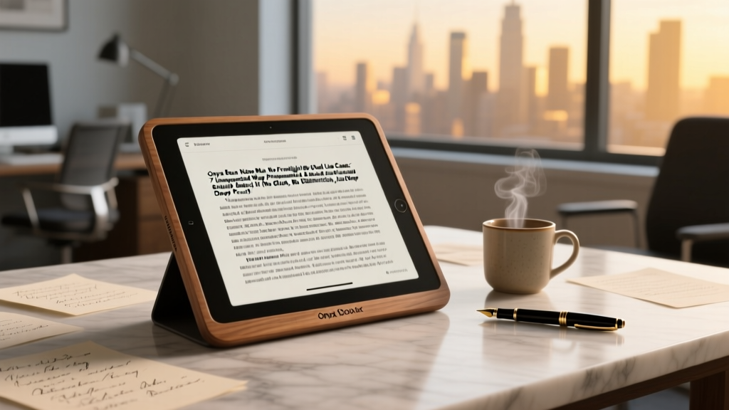 Onyx Boox Note Max No Frontlight Big Screen Real Use Cases: 7 Unexpected Ways Professionals & Students Actually Use It (No Glare, No Distraction, Just Deep Focus)
