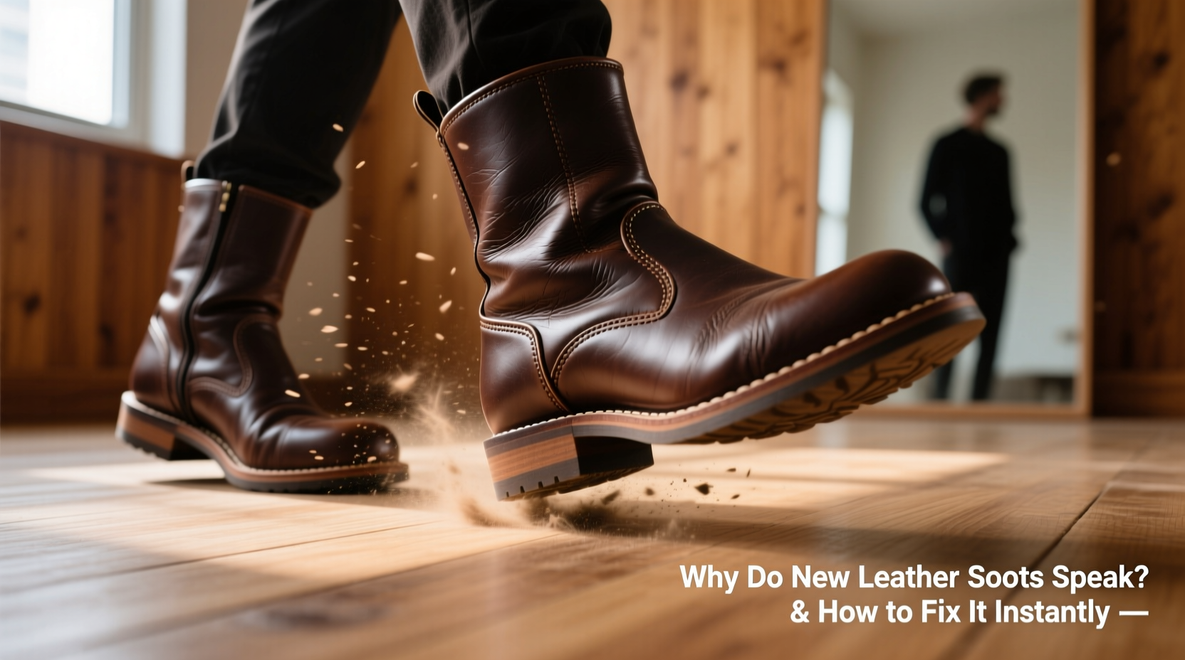 why do my new leather boots squeak when i walk and how to stop it instantly