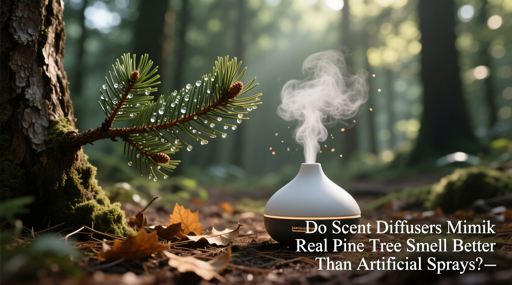 do scent diffusers mimic real pine tree smell better than artificial sprays