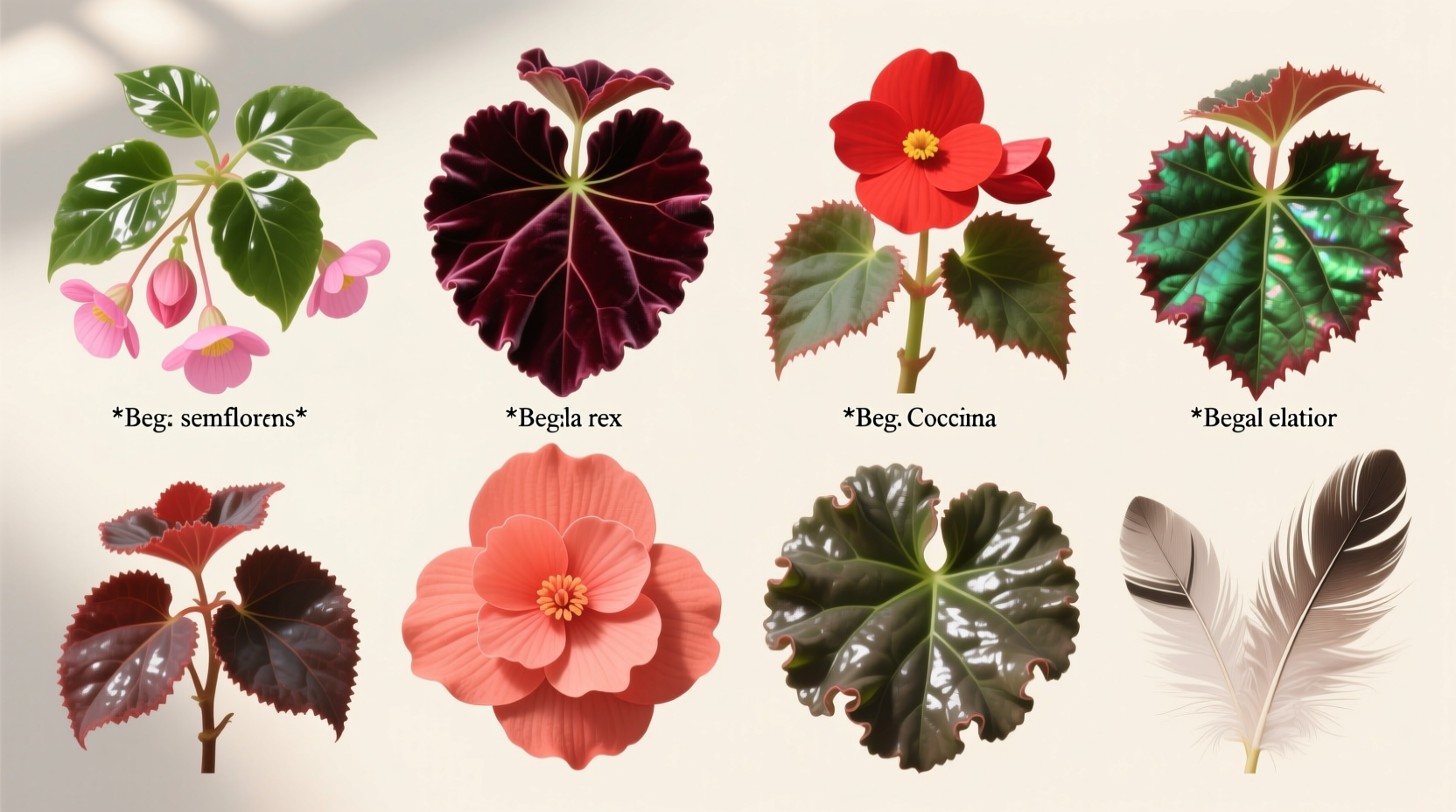 begonia types images
