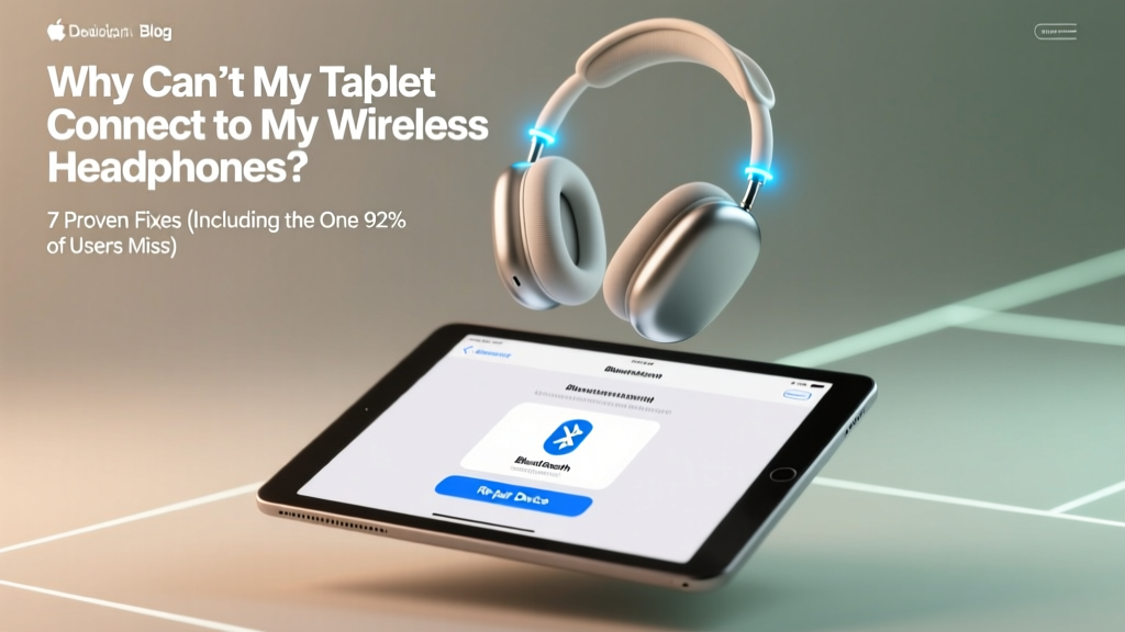 Tablet Won’t Connect to Wireless Headphones? Fixes