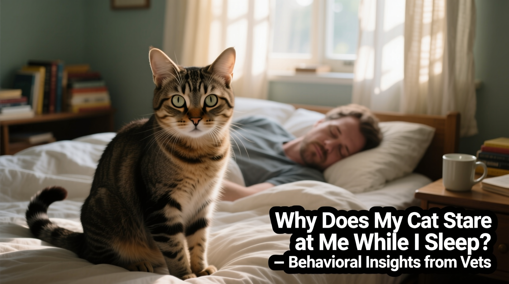 why does my cat stare at me while i sleep behavioral insights from vets