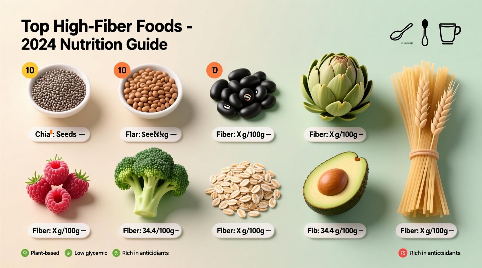 what food has the most fiber