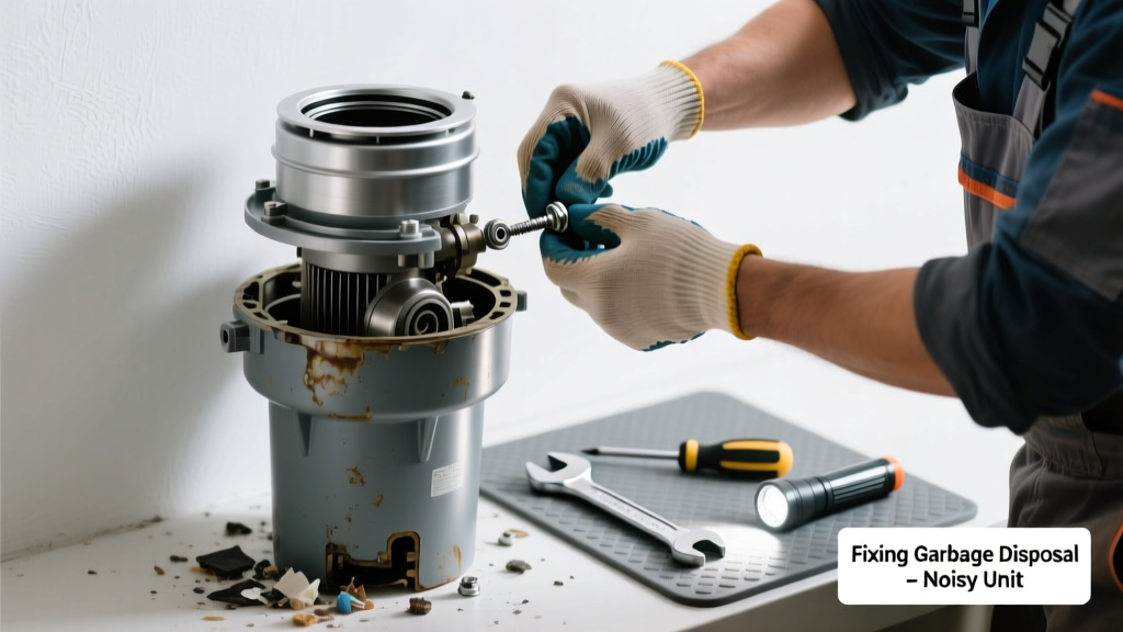 Fixing a Garbage Disposal That’s Not Working & Making Noise