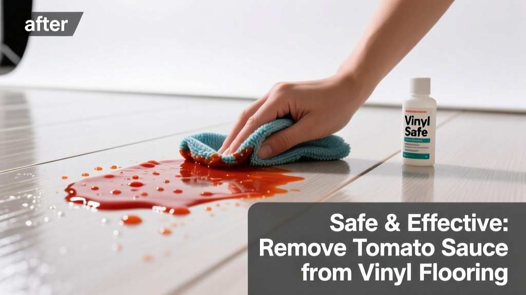 How to Remove Tomato Sauce from Vinyl Flooring Safely