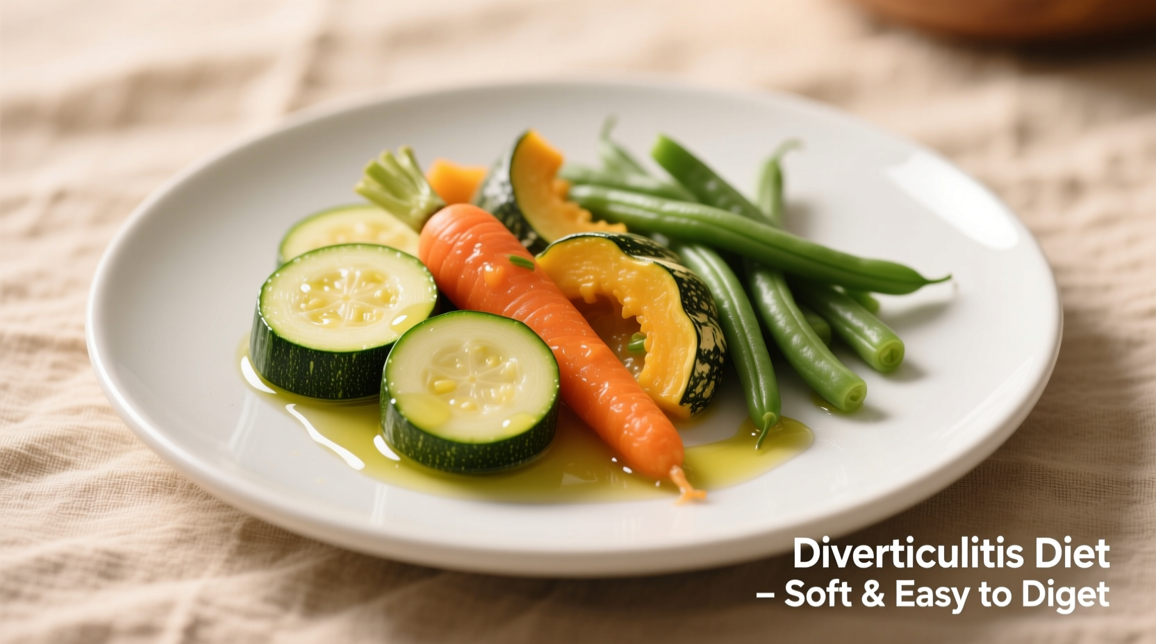 Healthy cooked vegetables for diverticulitis diet