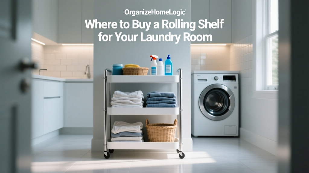 Where to Buy a Rolling Shelf for Your Laundry Room