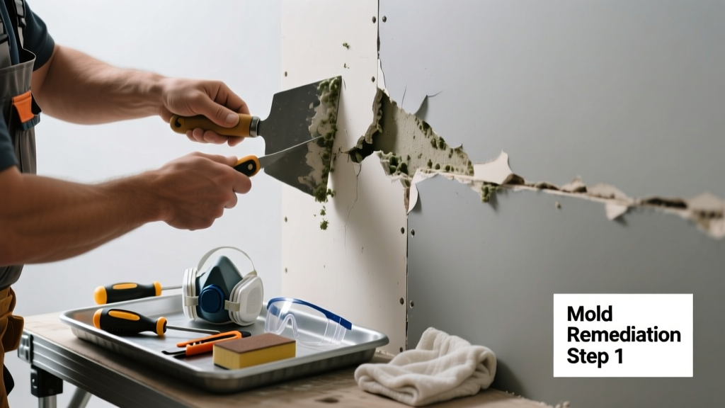 Fixing Drywall Mold Behind When It’s Not Working